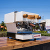 Pre Loved Custom La Marzocco Linea Mini In White & Timber Kit