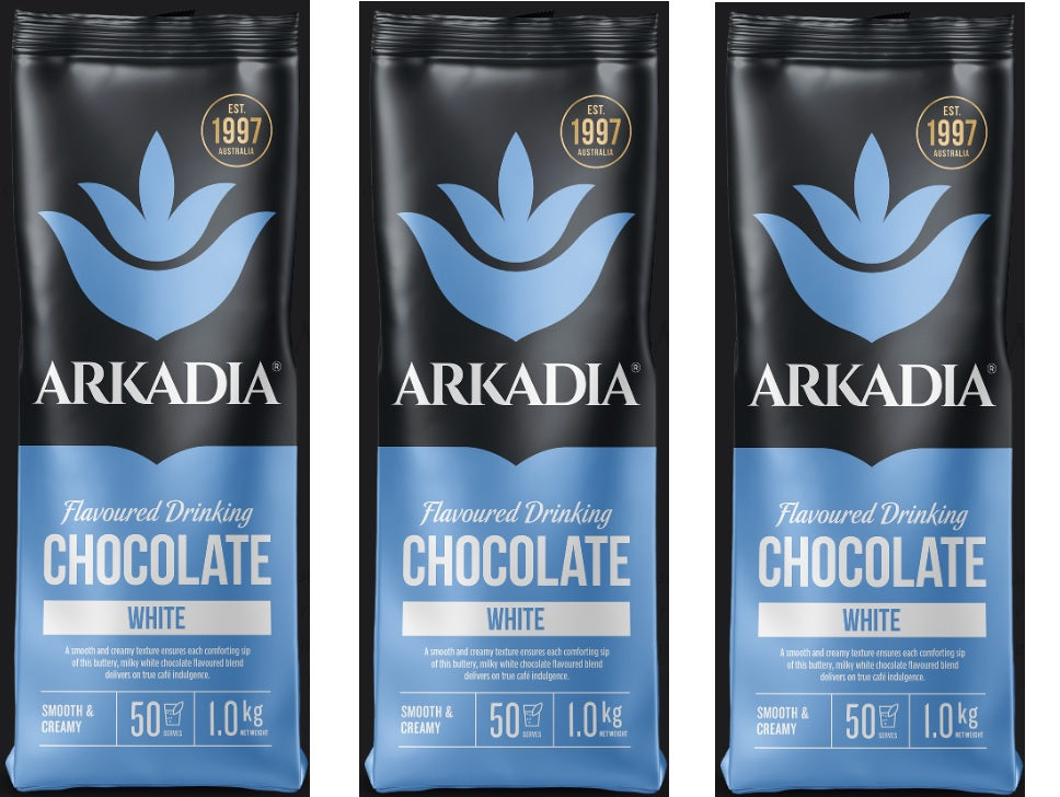 Arkadia Flavoured Drinking Chocolate - White 1kg