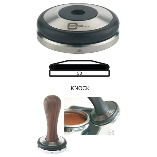 Concept Art Coffee Tamper Base 58mm Stainless Knock Flat -