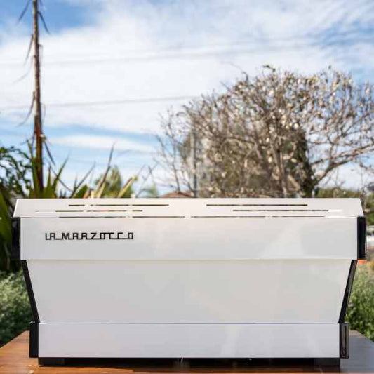 Custom As New 3 Group La Marzocco PB In Gloss White - Australia - Di Pacci