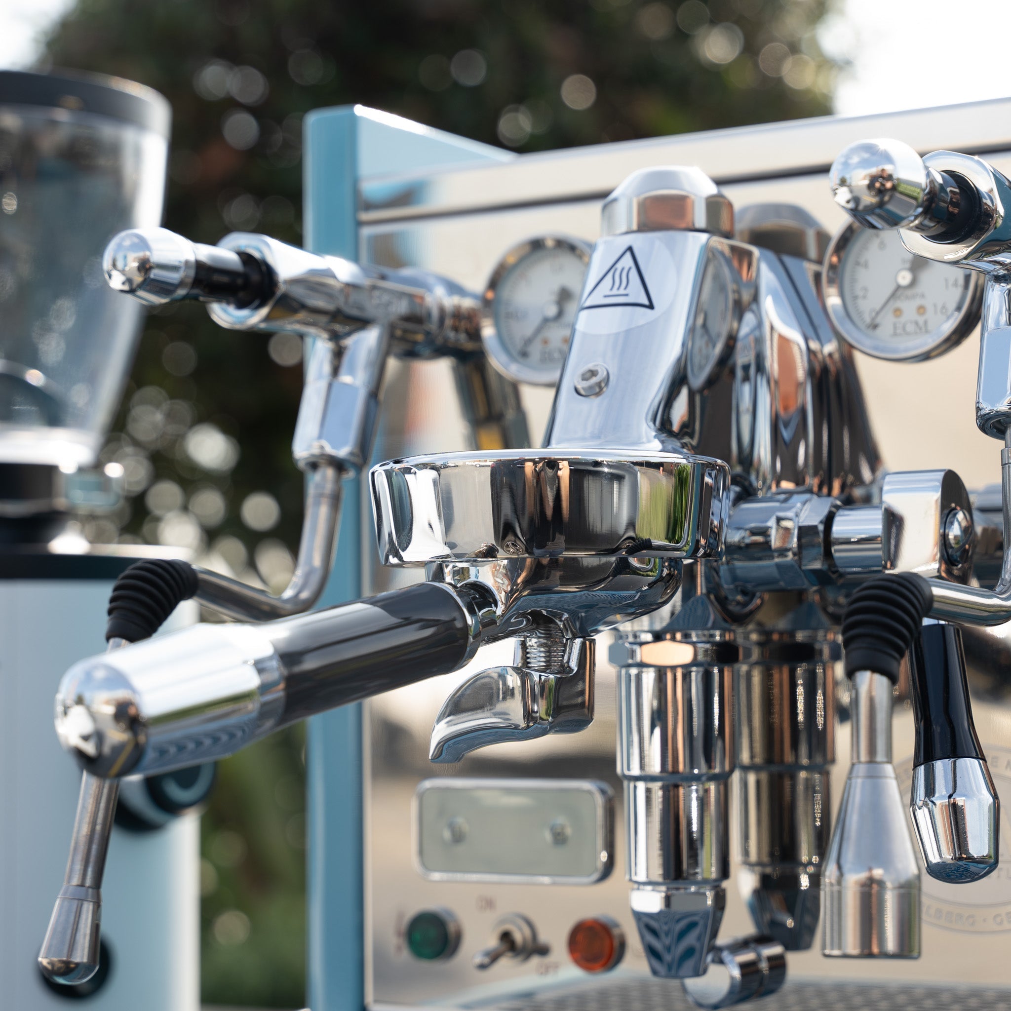Custom Baby Blue ECM Technika V Profi PID Coffee Machine & Mahlkonig X54 Grinder - Australia - Di Pacci