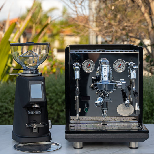 Custom Black ECM Syncronika II Coffee Machine & Fiorenzato F4 Grinder Package - Australia - Di Pacci