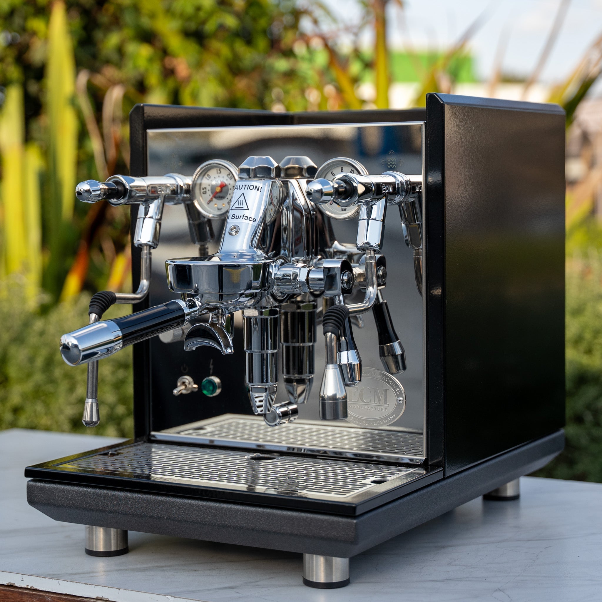 Custom Black ECM Syncronika II Coffee Machine & Mazzer Electronic A Grinder Package - Australia - Di Pacci