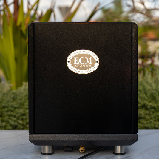 Custom Black ECM Syncronika II Coffee Machine & Mazzer Electronic A Grinder Package - Australia - Di Pacci