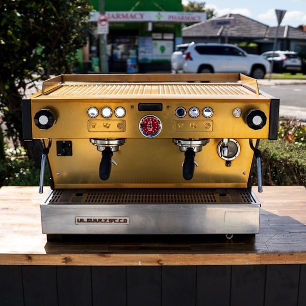 Custom Gold La Marzocco Linea PB 2 Group Low Volume - Australia - Di Pacci