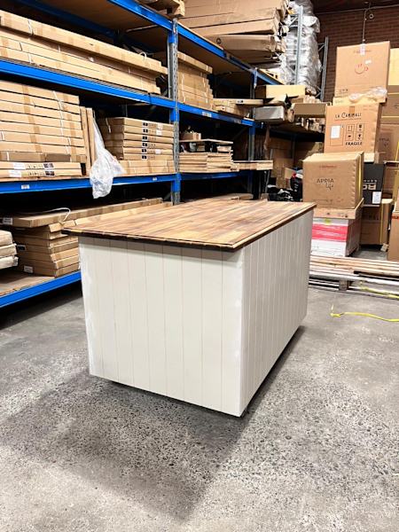 Custom Heavy Duty Timber Coffee Cart White 1600mm - Australia - Di Pacci