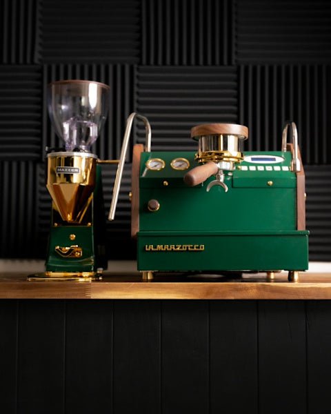 Custom La Marzocco GS3 & Mazzer Grinder Package 24 Carat Gold - Australia - Di Pacci