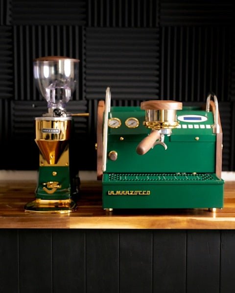 Custom La Marzocco GS3 & Mazzer Grinder Package 24 Carat Gold - Australia - Di Pacci