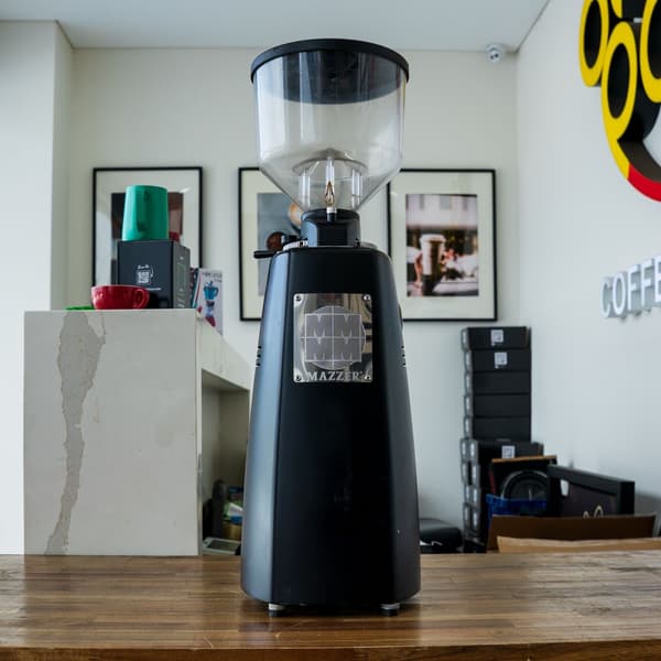 Used Mazzer Robur E Commercial Espresso Coffee Grinder Black