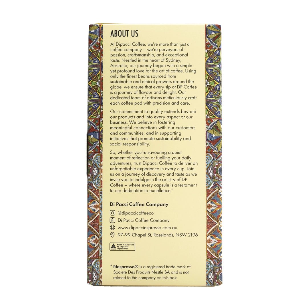 Dipacci Coffee Specialty Blend Pods - Capsules - Australia - Di Pacci