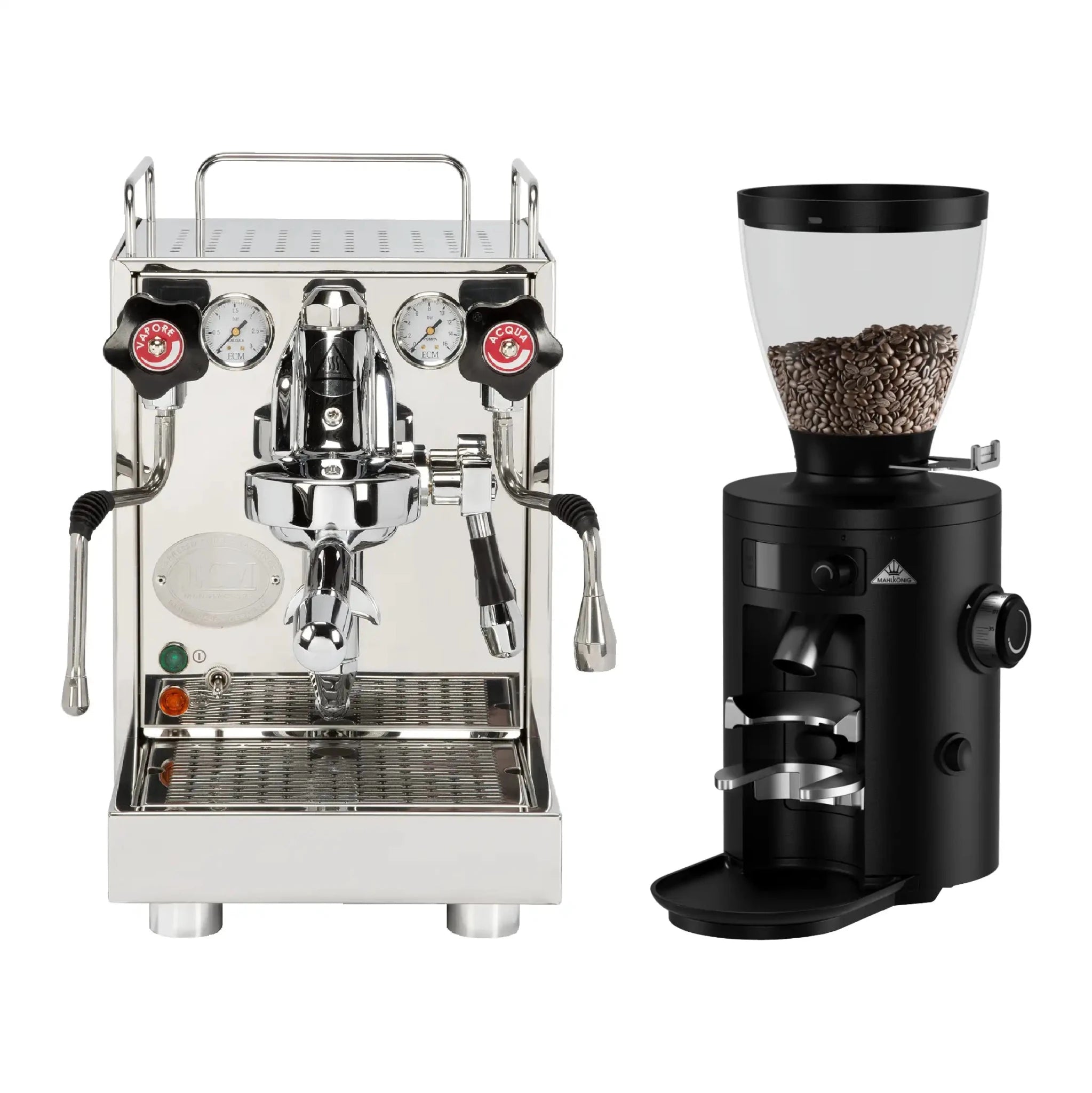 ECM Mechanika VI Slim PID Coffee Machine & Mahlkonig X54 Coffee Grinder(chrome) Package - Australia - Di Pacci