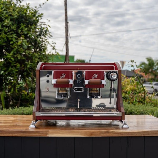 Ex Demo Commercial 2 Group ESE Pod Coffee Machine With Milk Steamer - Australia - Di Pacci