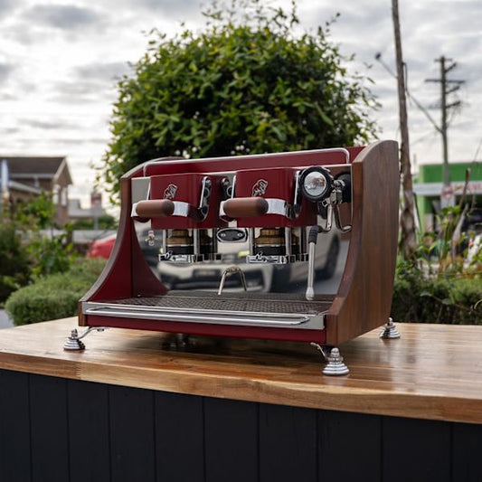 Ex Demo Commercial 2 Group ESE Pod Coffee Machine With Milk Steamer - Australia - Di Pacci