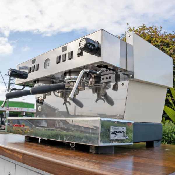 Ex Demo Custom La Marzocco Linea S In Beige 2 Group Coffee Machine - Australia - Di Pacci