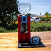 Ex - Demo Eureka XL Coffee Grinder – Red | Rubber Mat Kit | As New - Australia - Di Pacci
