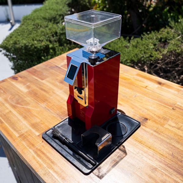 Ex - Demo Eureka XL Coffee Grinder – Red | Rubber Mat Kit | As New - Australia - Di Pacci