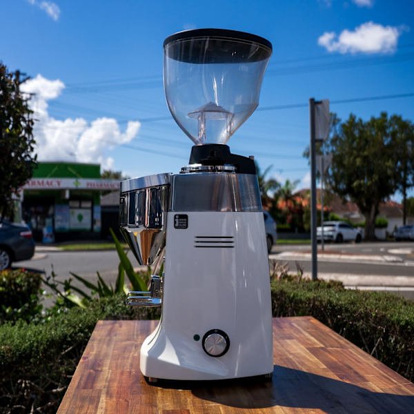 Ex Demo Mazzer Robur S Electronic In White - Australia - Di Pacci