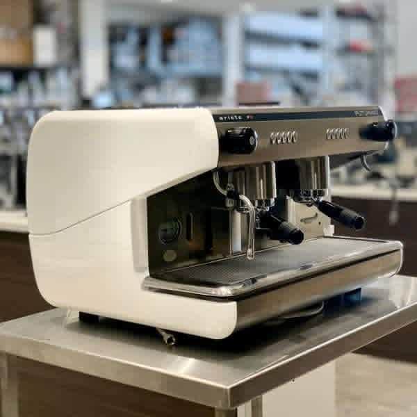 Futurmat 2 group Futurmat White Immaculate Commercial Coffee Machine