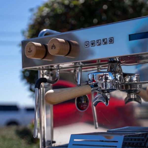 Hand Made 2 Group Commercial Coffee machine Tall Cup Shot Timers & PID - Australia - Di Pacci