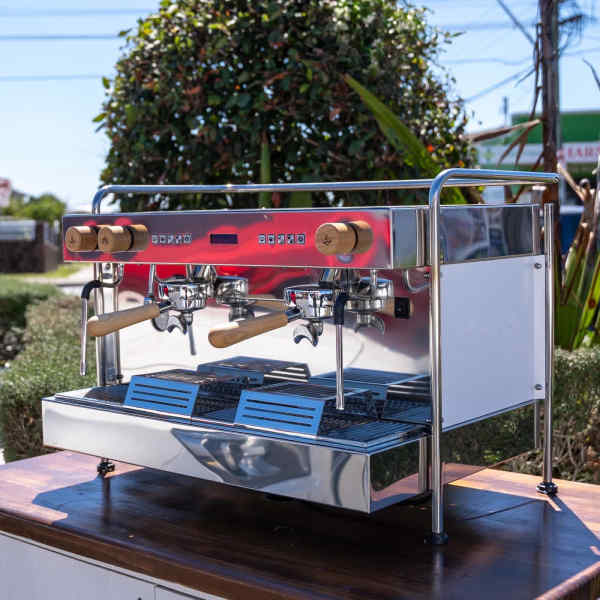 Hand Made 2 Group Commercial Coffee machine Tall Cup Shot Timers & PID - Australia - Di Pacci