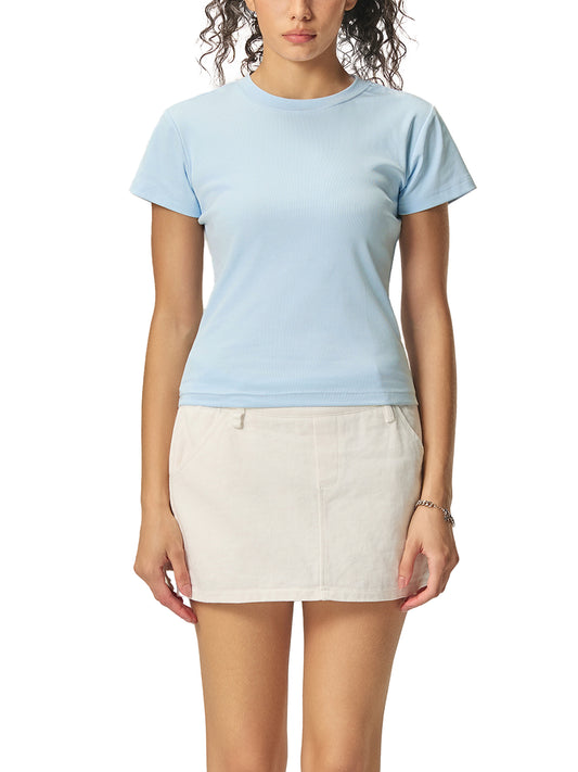 Essential Bodycon Crewneck T-Shirt