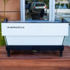 Immaculate Custom White La Marzocco Linea Commercial Coffee