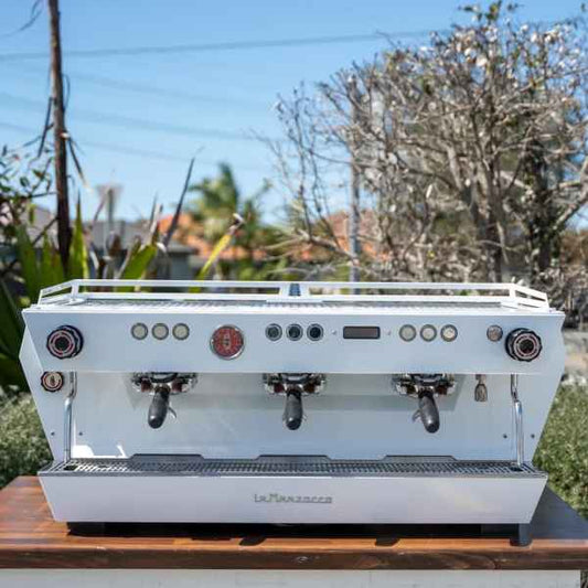 Immaculate Pre Loved 3 Group La Marzocco KB90 AV Coffee Machine - Australia - Di Pacci