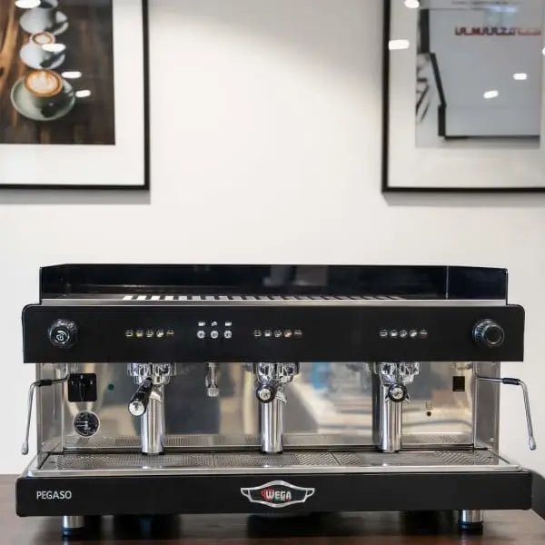 Immaculate Pre Loved 3 Group Wega Pegaso Commercial Coffee Machine - Australia - Di Pacci