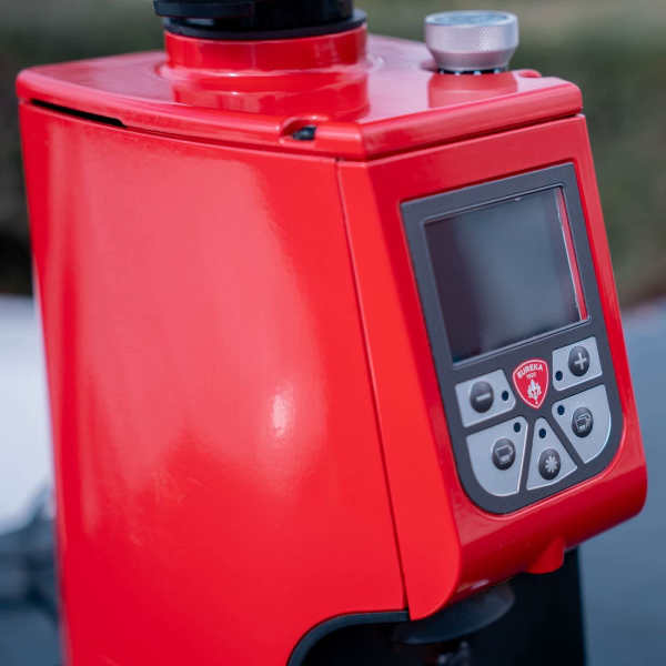 Immaculate Pre Owned Eureka Specialita 75 With Smoke Pump SD Hopper - Australia - Di Pacci