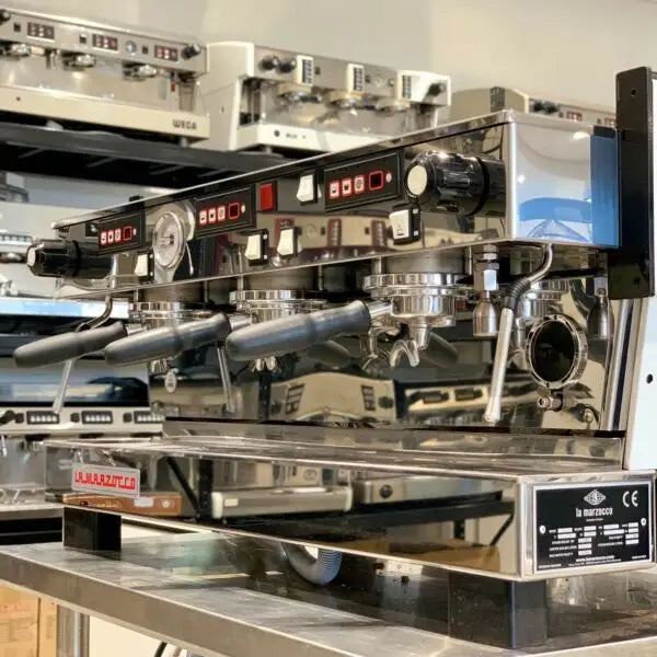 Immaculate Pre Used 3 Group La Marzocco Commercial Coffee