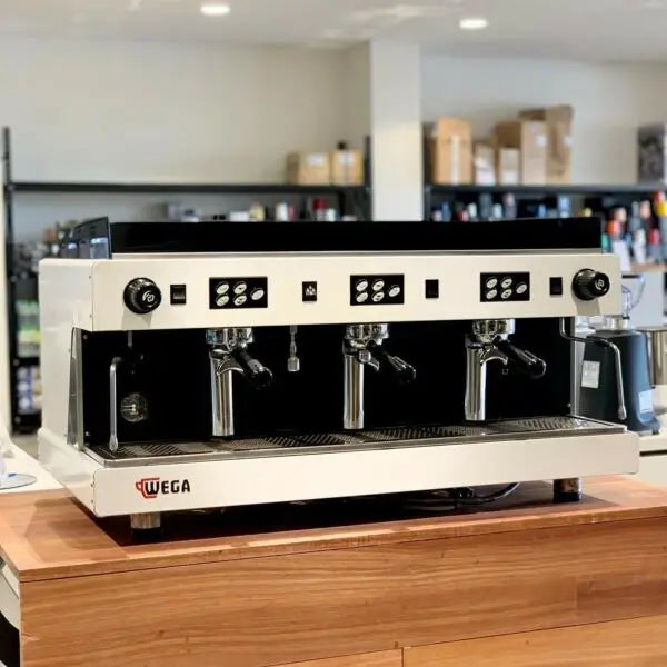 Immaculate Used 3 Group Wega Commercial Coffee Machine In