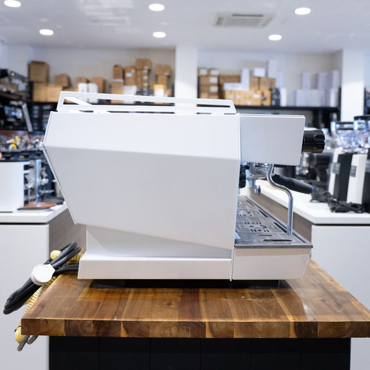 Refurbished La Marzocco KB90 ABR 3 Group Gloss White Coffee Machine