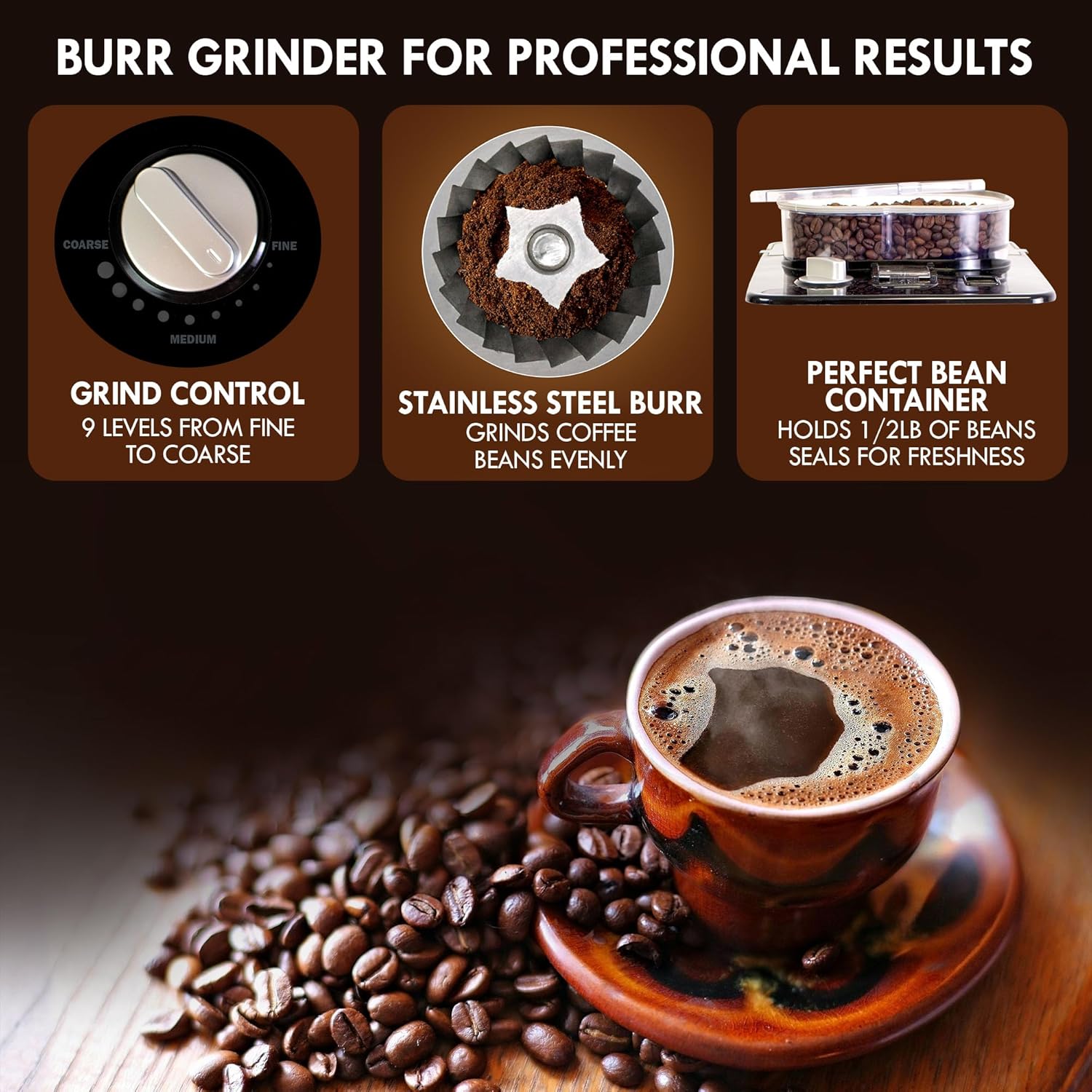 Kenmore Elite Grind & Brew Drip Coffee Maker With Burr Grinder - Australia - Di Pacci