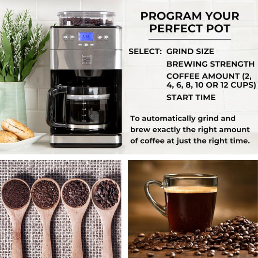 Kenmore Elite Grind & Brew Drip Coffee Maker With Burr Grinder - Australia - Di Pacci