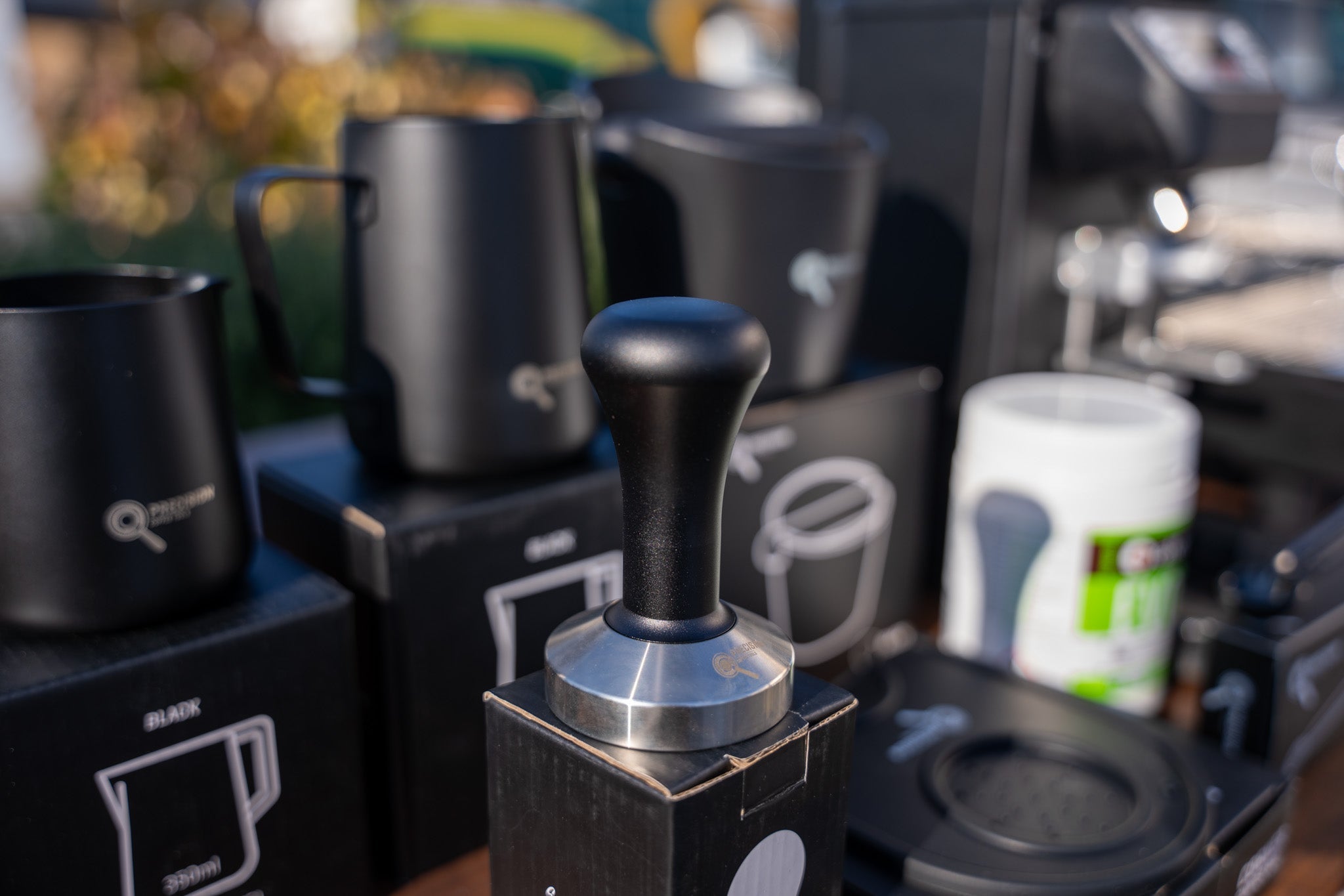 La Carimali Nimble 1 Group Black Coffee Machine, Dip DKS - 65 Grinder & Accessories Package - Australia - Di Pacci