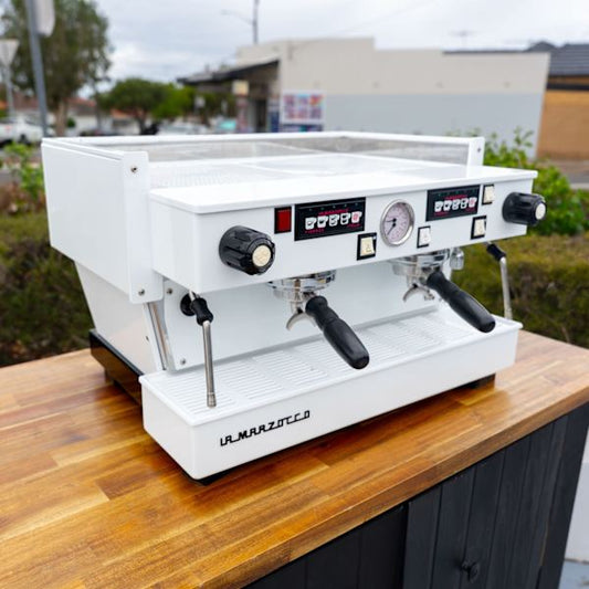 La Marzocco Linea Classic 2 Group Coffee Machine – Custom White - Australia - Di Pacci