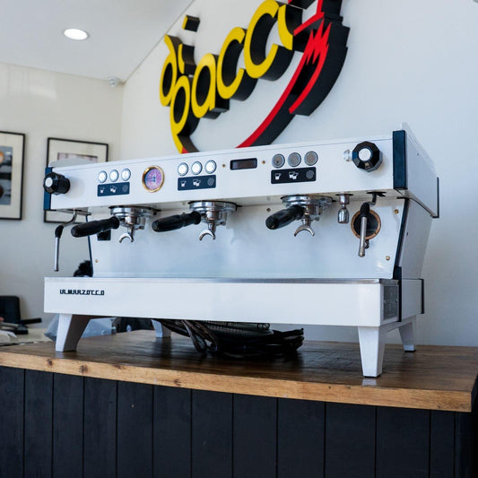 Late Model La Marzocco Linea PB 3 Group White Tall Cup Machine