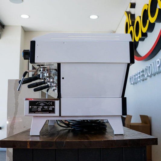 Late Model La Marzocco Linea PB 3 Group White Tall Cup Machine