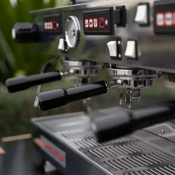 Pale Pink La Marzocco Linea With Shot Timers Commercial