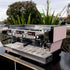 Pale Pink La Marzocco Linea With Shot Timers Commercial
