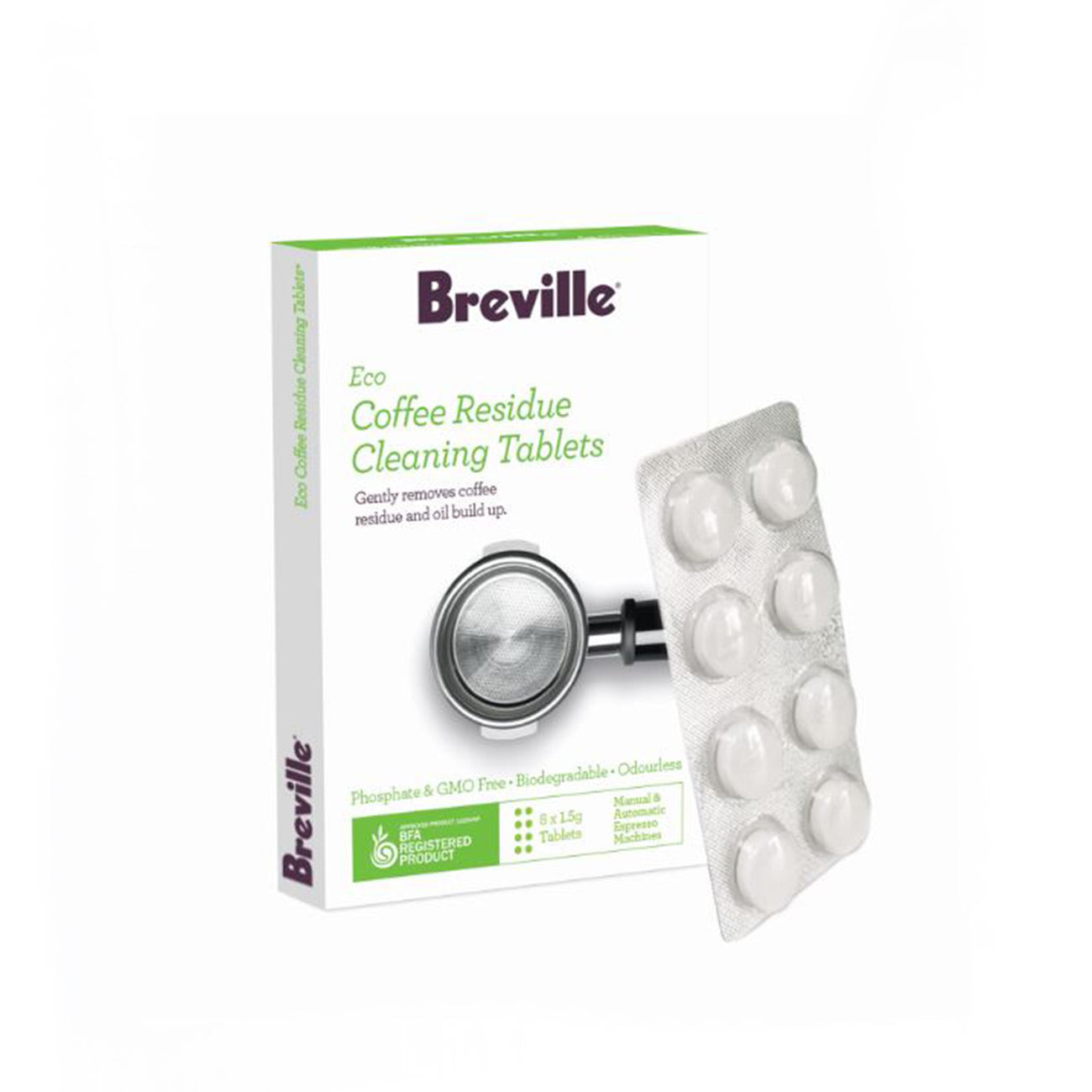 Breville Eco Coffee Residue Cleaner 8 Pack BES012CLR0NAN1