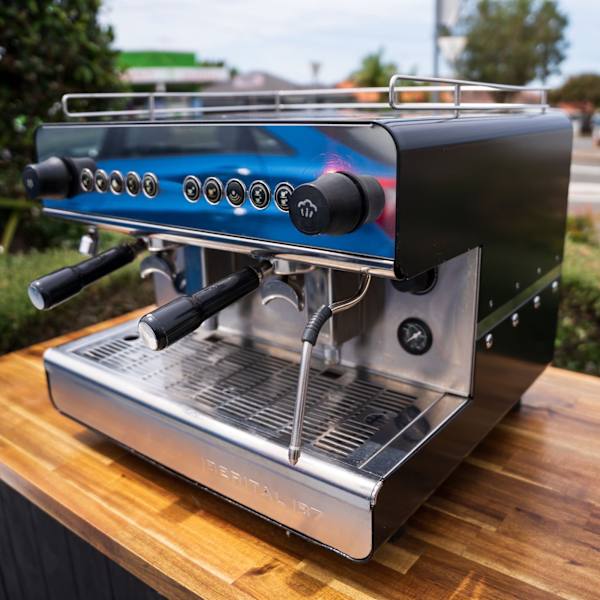 Pre Loved 10 amp Iberital IB7 2 Group Compact Commercial Coffee Machine - Australia - Di Pacci