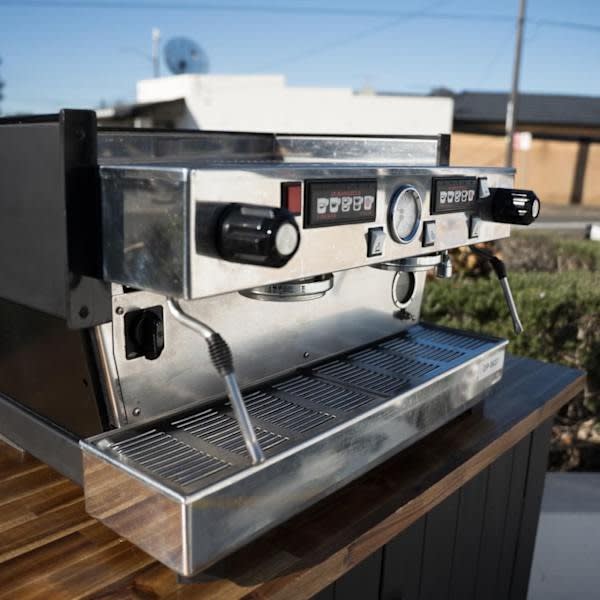 Pre Loved 2 Group La Marzocco Linea AV in Black Coffee Machine - Australia - Di Pacci