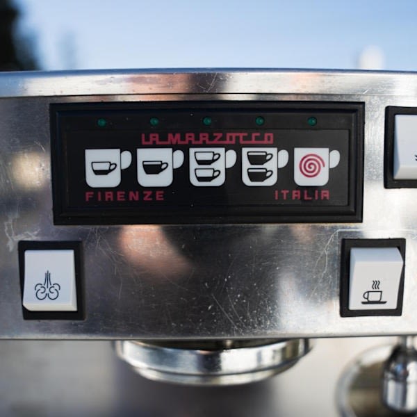 Pre Loved 2 Group La Marzocco Linea AV in Black Coffee Machine - Australia - Di Pacci