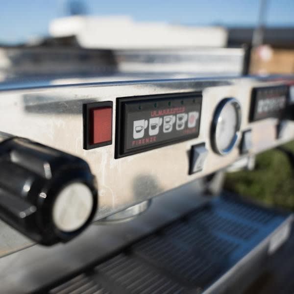 Pre Loved 2 Group La Marzocco Linea AV in Black Coffee Machine - Australia - Di Pacci
