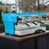 Pre Loved Aqua Blue 3 Group La Marzocco PB Commercial Coffee Machine - Australia - Di Pacci