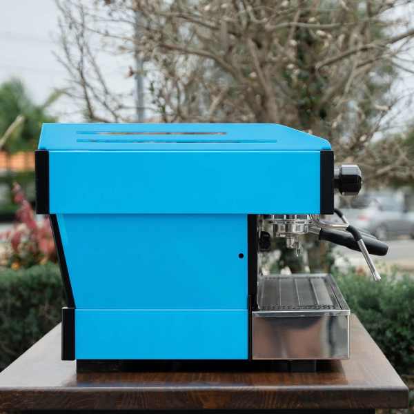Pre Loved Aqua Blue 3 Group La Marzocco PB Commercial Coffee Machine - Australia - Di Pacci