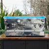 Pre Loved Aqua Blue 3 Group La Marzocco PB Commercial Coffee Machine - Australia - Di Pacci