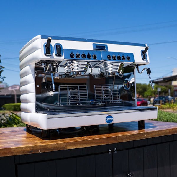 Pre Loved Carimali Bubble 2 group tall Cup 15 Amp Coffee Machine - Australia - Di Pacci