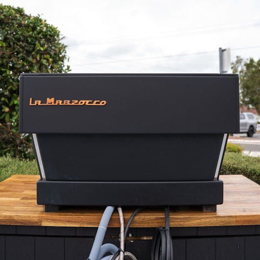 Pre Loved Custom Black La Marzocco Linea Av Commercial Coffee Machine - Australia - Di Pacci